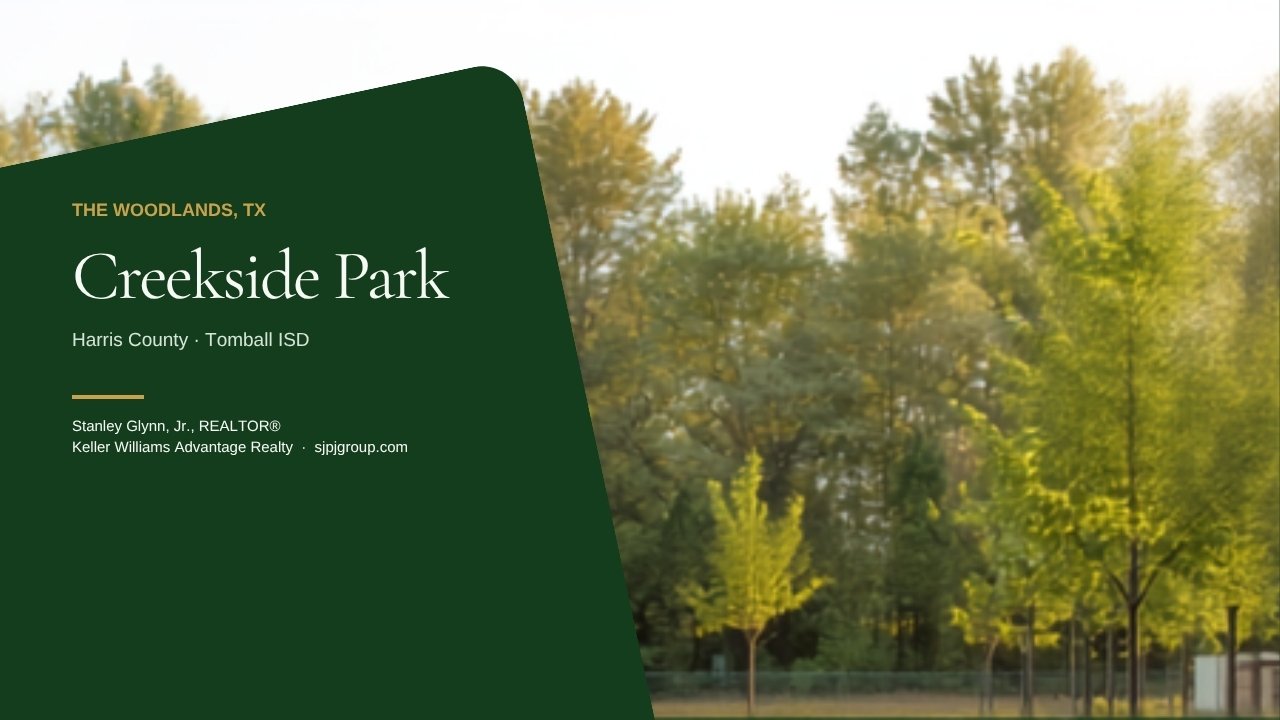 Creekside Park — the newest village, in Harris County and Tomball ISD