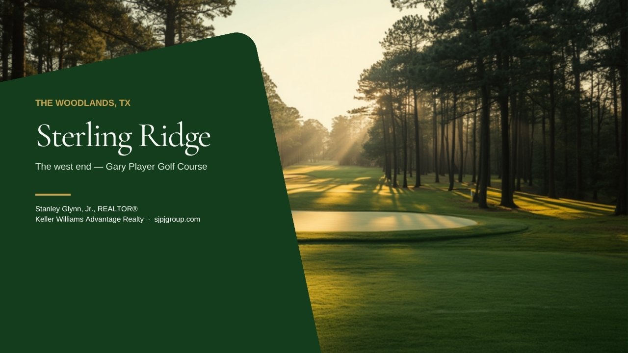 Sterling Ridge — the west end and the Gary Player Golf Course